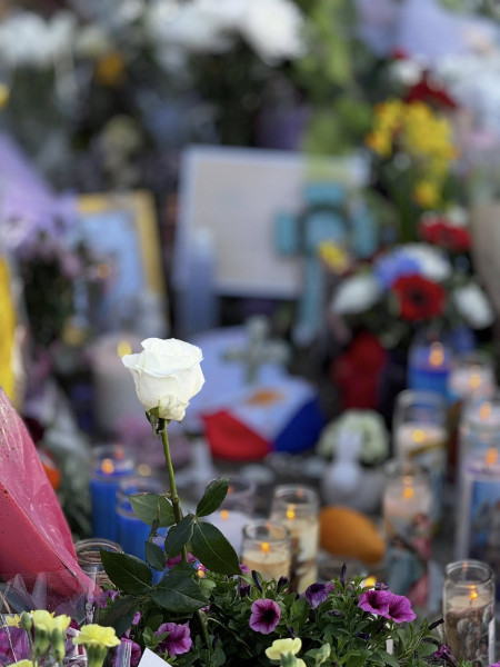 A memorial site for victims of the Lapu-Lapu festival tragedy. Photo from Facebook of Janice Lozano.